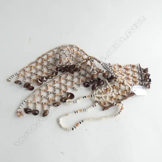 2 SOLOMON ISLANDS SHELL NECKLACES