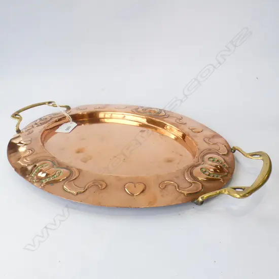COPPER J S AND S NOUVEAU TRAY