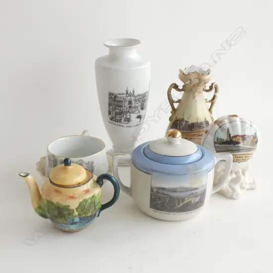 7 PCES NZ SOUVENIR CHINA, ROYAL BAYREUTH ETC..