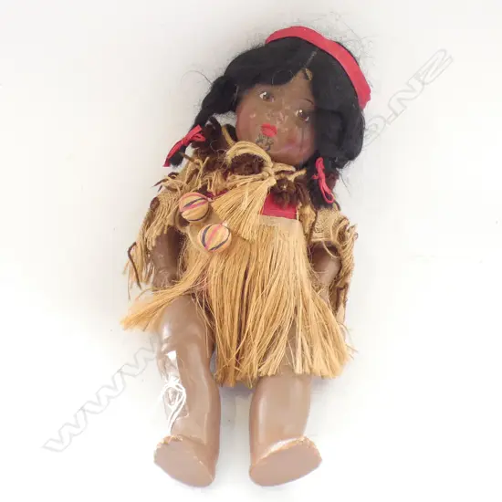 1930 HARD PLASTIC MAORI FIGURE 370MM