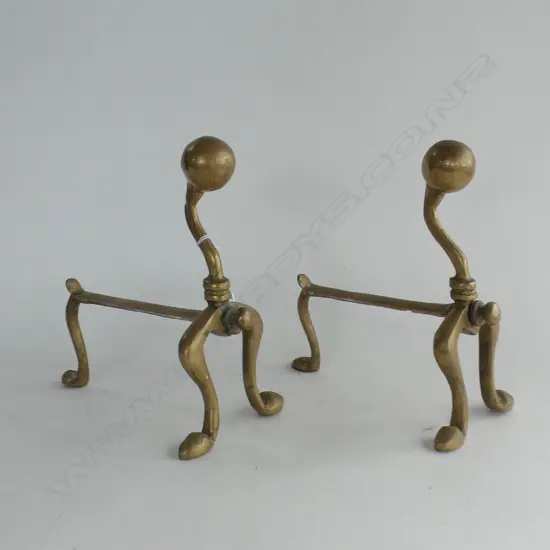 PR BRASS FIRE DOGS L.250mm