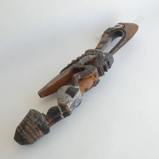 PAPUA NEW GUINEA BUNG WITH HORNBILL WITH FIGURE  H 520 MMH 520 MM