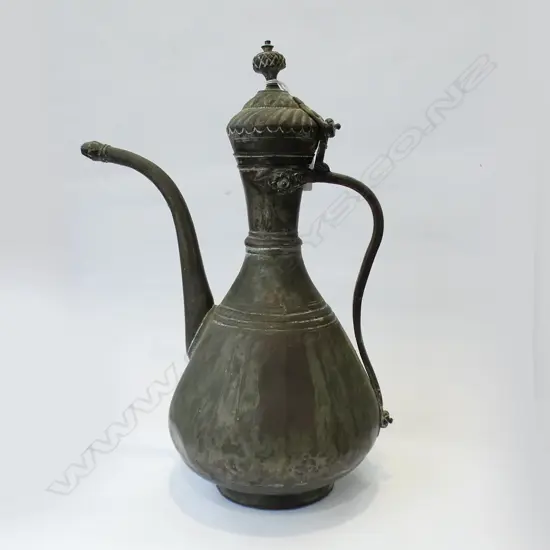 ANTIQUE TURKISH / CYPRIOT COPPER EWER H.350mm