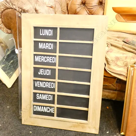 FRENCH DAILY CHALKBOARD 700x500mm