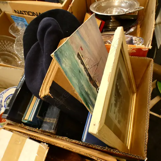 BOX LOT BOOKS; SHIPPING ETC