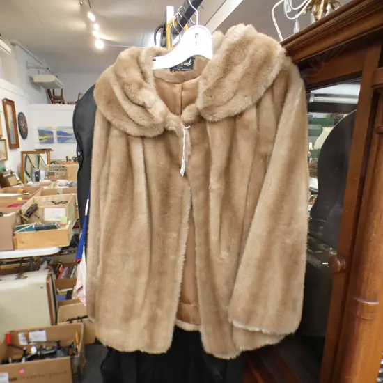LIGHT BROWN 'FURICOAT NZ' FUR JACKET