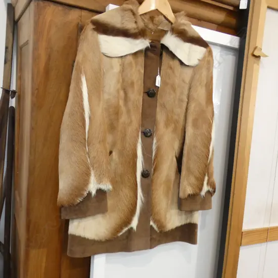 VINTAGE DEER HIDE FUR JACKET 