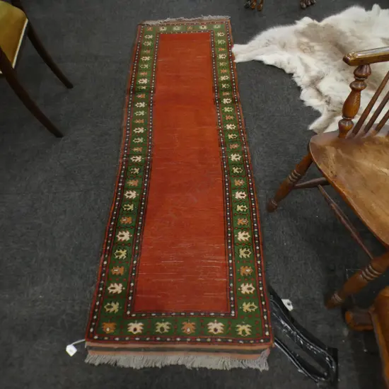 HAND KNOTTED ALL WOOL RUNNER 2100x680mm