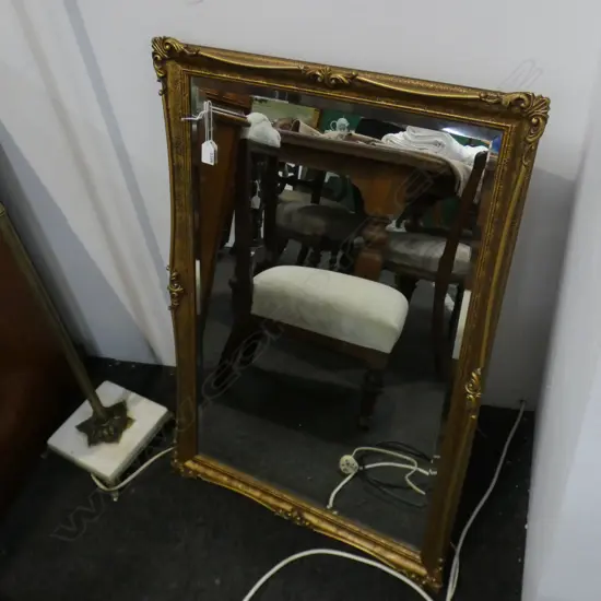 GILT FRAMED BEVELLED MIRROR 600x850mm