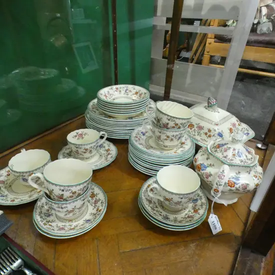 SPODE COPELAND 'ROYAL JASMINE'  PART DINNER SRVCE (SOME A/F)...