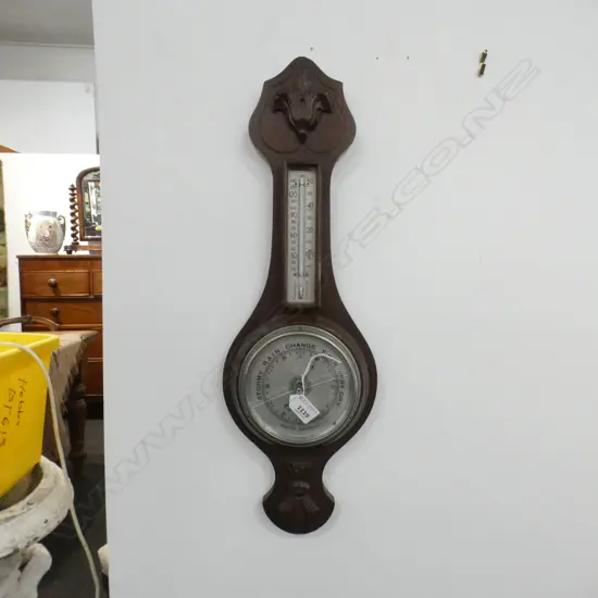OLD WALL MOUNTED BAROMETER L.570mm...