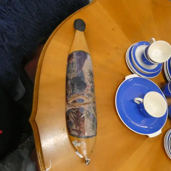 KEITH NAMATJIRA (AUSTRALIAN ABORIGINAL 1938-77) PAINTED WOOMERA L.610mm