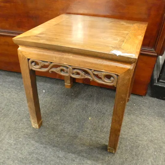 VINTAGE ROSEWOOD SIDE TABLE 480x480x500mm