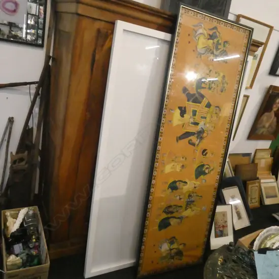 LARGE INDIAN ARTWORK  650x1930mm