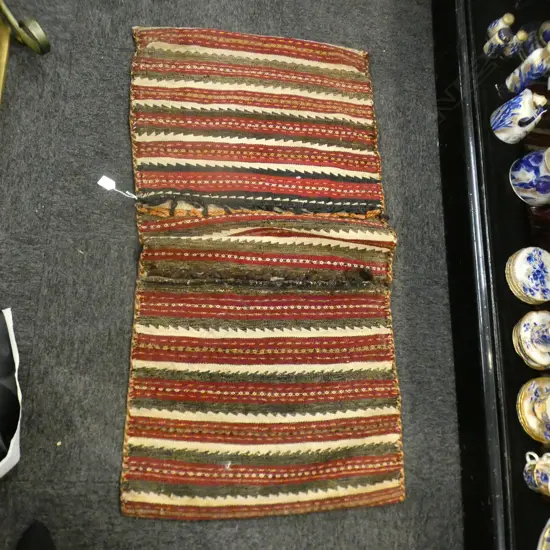 OLD TRIBAL KELIM WOVEN SADDLE BAG 1250 x 590mm