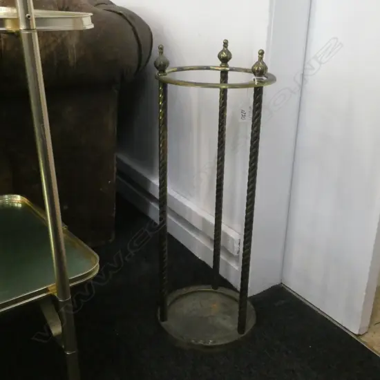 VINTAGE BRASS UMBRELLA STAND H.590mm