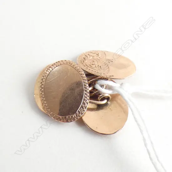 9CT VINTAGE PR CUFFLINKS 4.1gms