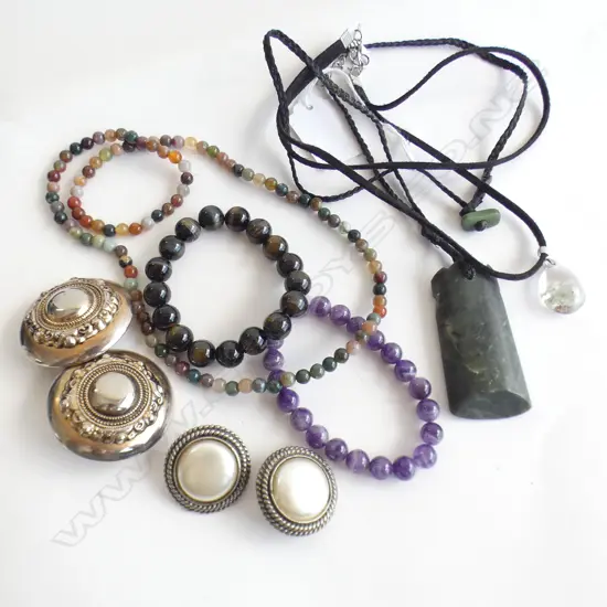 POUNAMU NECKLACE CRYSTAL BRACELETS 