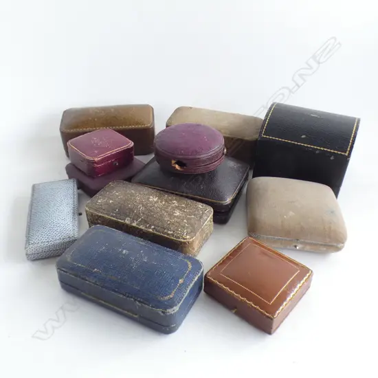 12 JEWELLERY BOXES VARIOUS SIZES