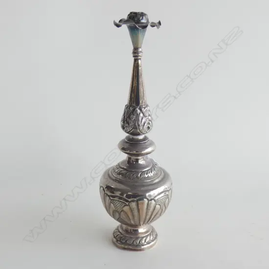 SILVER (UNMARKED) ROSE WATER SPRINKLER H.210mm154 GRAMS