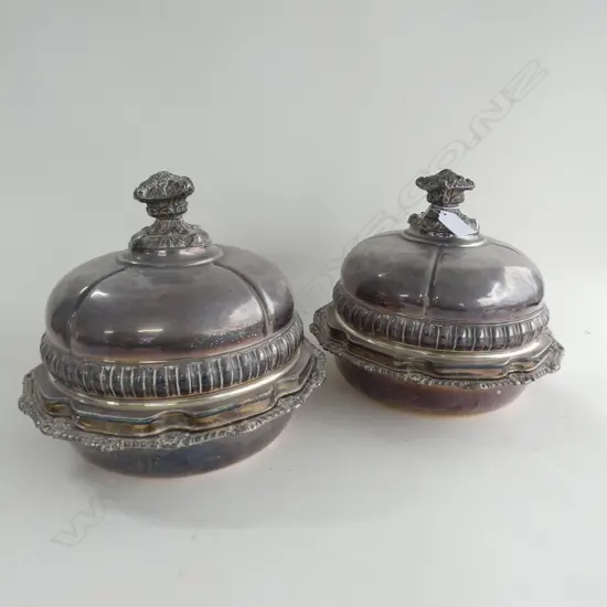 PR SILVER PLATE FOOD COVERS 240mm dia