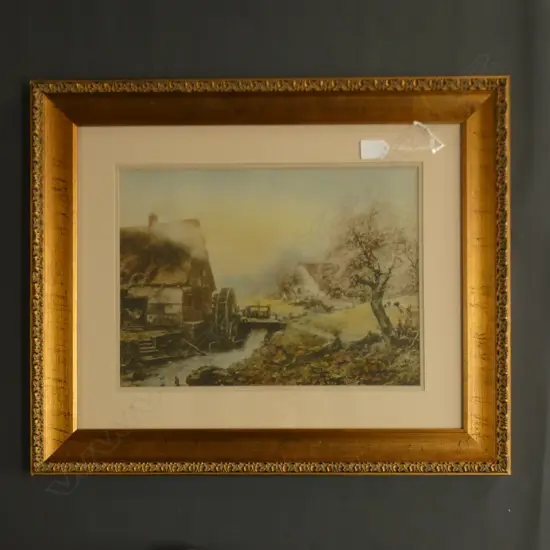 COTTAGE SCENE REPRODUCTION PRINT 290x400mm