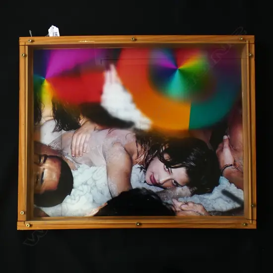 FRAMED PRINT; WOMAN IN SAND 400x500mm