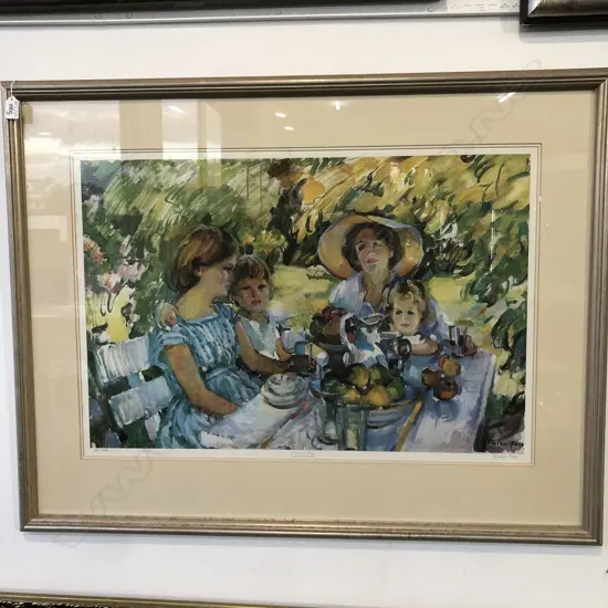 SIGNED EVELYN PAGE PRINT 'SUMMER DAY' 255/500 500x750mm