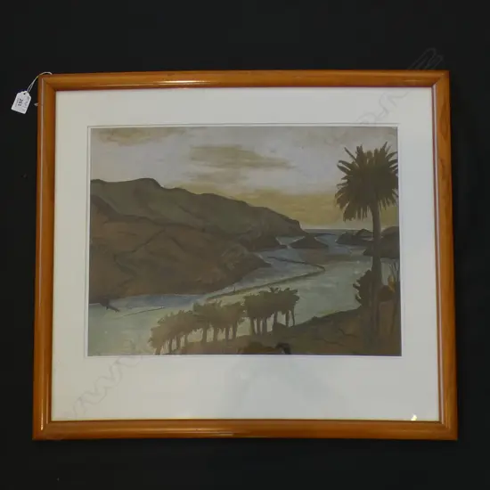 COLIN MCCAHON PRINT 'OTAGO HARBOUR' 370x500