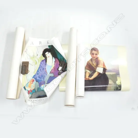 11 POSTER PRINTS: REMBRANDT TO RENOIR, P SIDDELL ETC