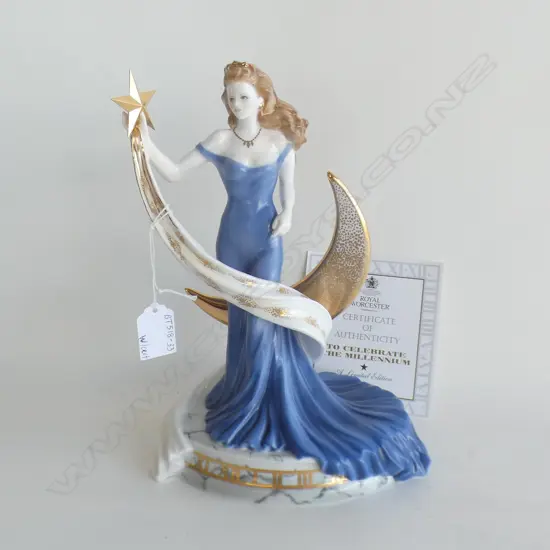 ROYAL WORCESTER LTD ED 157/1000  'DESTINY' FIGURINE H 265MM WITH CERT OF AUTHENTICITY