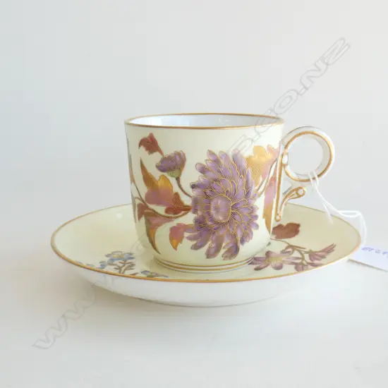 19th ROYAL WORCESTER CUP & SAUCER HANDLE REPAIRED 