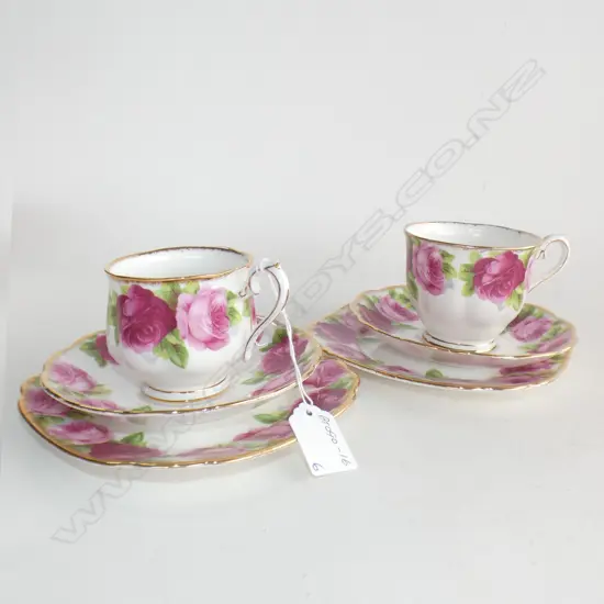2 ROYAL ALBERT TRIOS