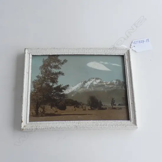 1950'S BADCOCK & KNOWLES H/COLOURED PHOTO 'ROUTEBURN MT.EARNSLAW' 115x155mm
