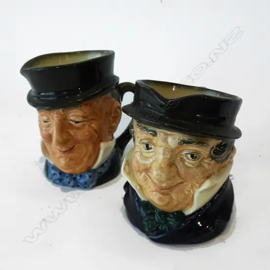 2 ROYAL DOULTON CHARACTER JUGS H. 105MM