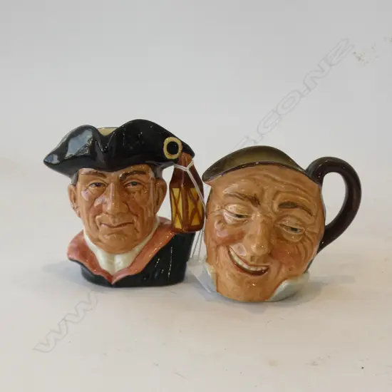 2 ROYAL DOULTON CHARACTER JUGS H 95MM
