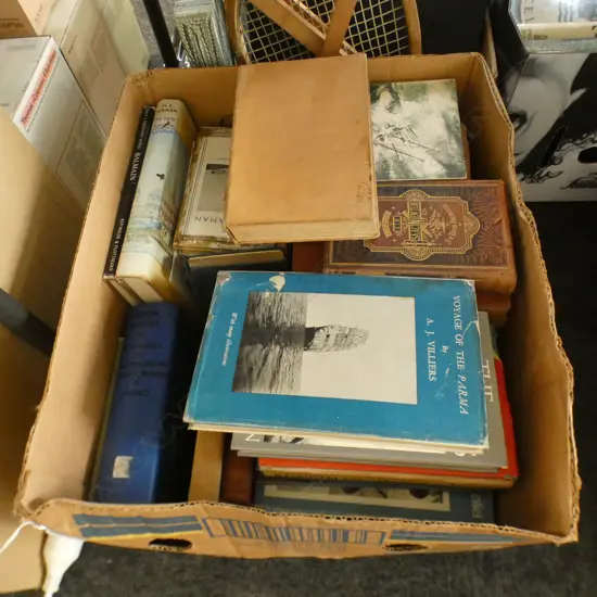 BOX LOT BOOKS; PACIFIC HISTORY ETC