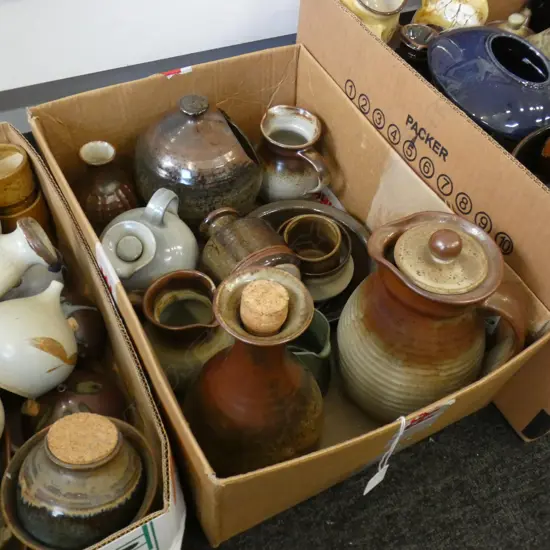 BOX LOT ASST. WAIMEA POTTERY