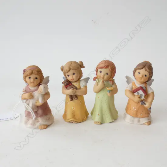 4 HUMMEL ANGELS H.75mm (1 w. NO WINGS - BROKEN)