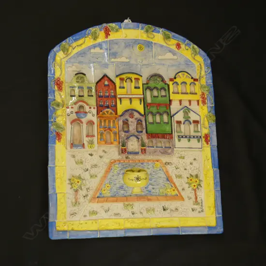 HANMER POTTERY CERAMIC WALL ARTWORK 580x460mm 