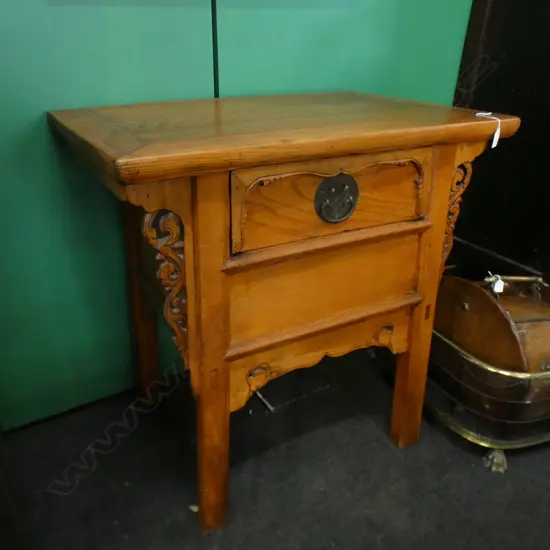 CHINESE ELM CABINET w FRIEZE DRAWER 850 x 560 x 850mm