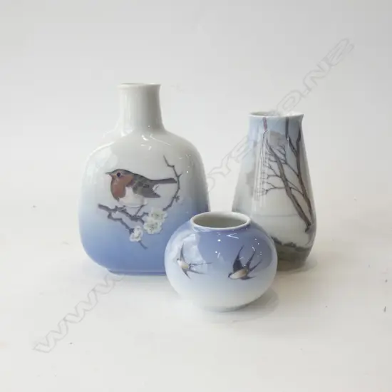 3 PCES ROYAL COPENHAGEN H.140mm