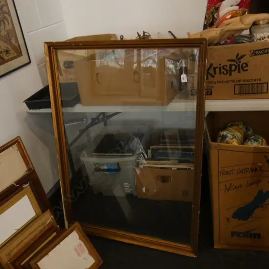 LARGE PICTURE FRAME WITH GLASS 990 x 710mm (INSIDE MEASUREMENTS)