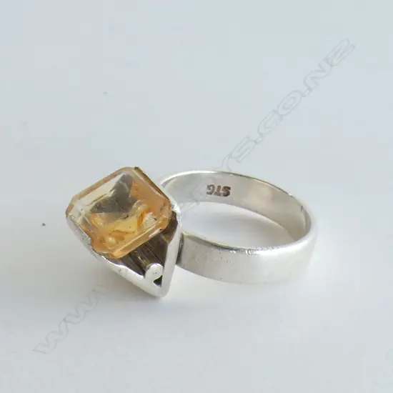 SILVER AND CITRINE RING (purchased from Jens Hansen)