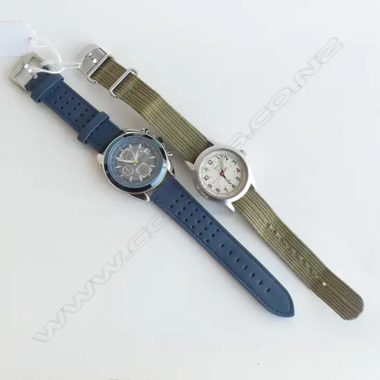 2 GENTS WATCHES; CITIZEN BLUE ANGELS WR200 (COPY) & TIMEX TODD SNYDER