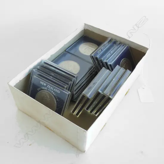 25 NZ MINT UNC 1967 $1 DOLLAR COINS, CASED