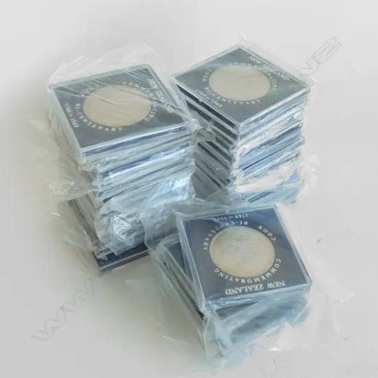 30 NZ MINT UNC COOK 1969 $1 DOLLAR COINS, CASED