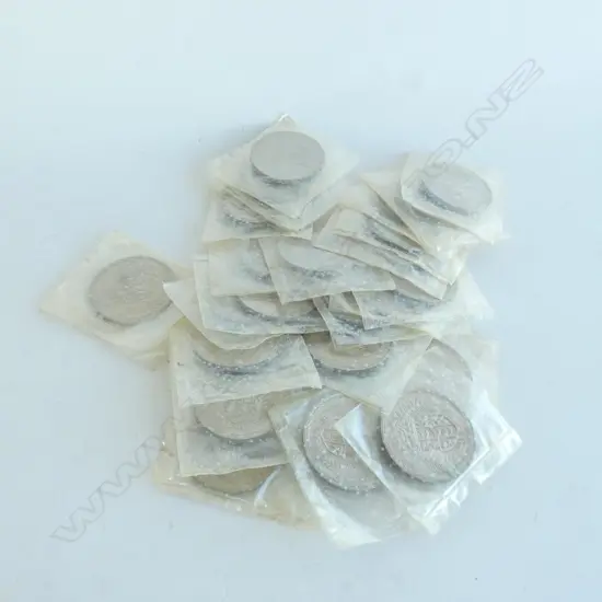 25 NZ MINT UNC 1967 $1 DOLLAR COINS