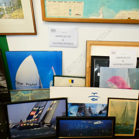 7 ASST YACHTING PRINTS H 980 MM