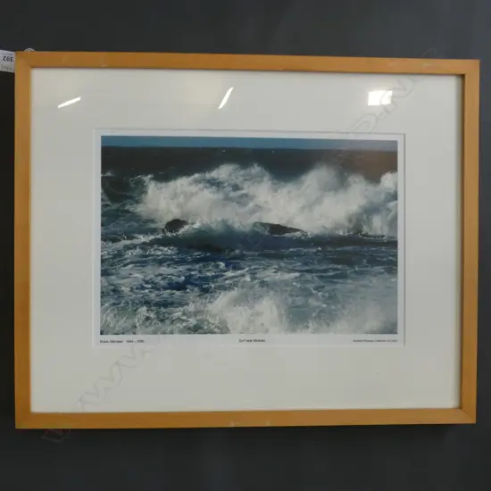 ROBIN MORRISON PRINT OF PHOTOGRAPH 'SURF NEAR MOERAKI' 230x345mm